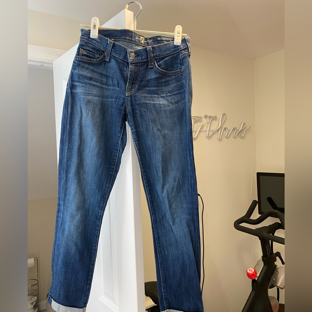 7 for All Mankind - The Skinny Crop & Roll - Size 26